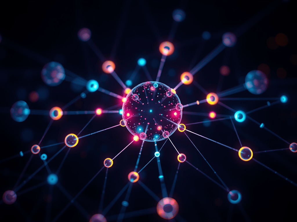 Multi-agent AI system collaboration and swarm intelligence concept