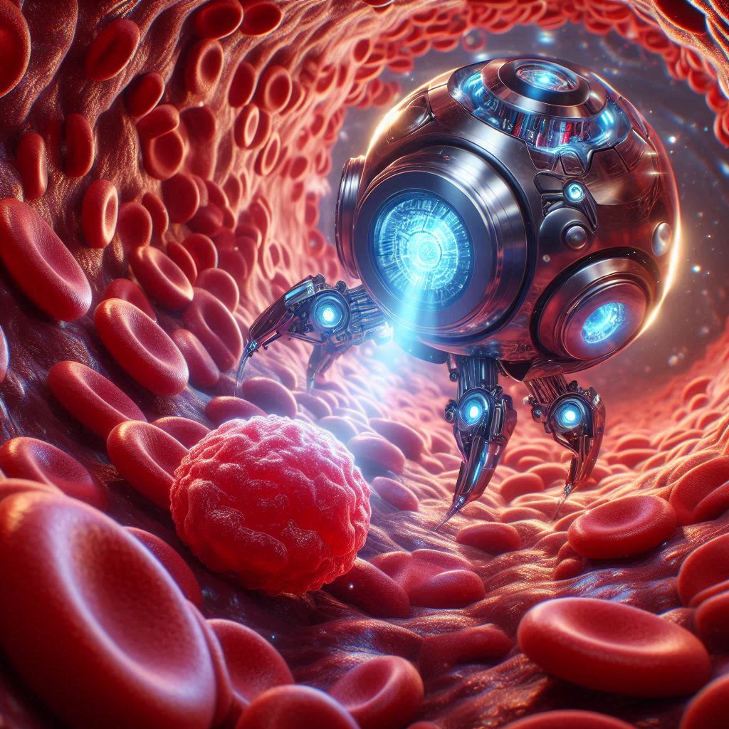 Medical nanobots technology targeting cancer cells in bloodstream
